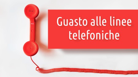 Avviso guasto alle linee telefoniche