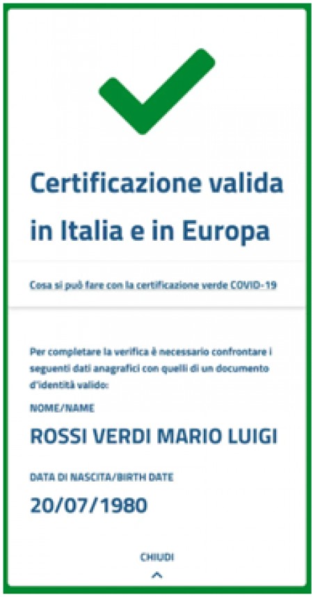 Obbligo green pass base dal 1° febbraio